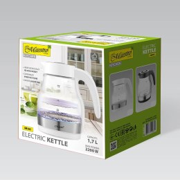 Czajnik elektryczny szklany 1,7l 2200W MR-061-WHITE Feel-Maestro