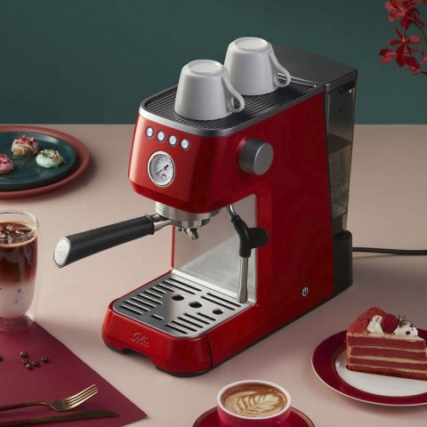 Ekspres kolbowy Barista Perfetta Plus czerwony Solis Ekspres kolbowy Barista Perfetta Plus czerwony Solis