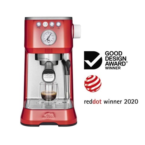 Ekspres kolbowy Barista Perfetta Plus czerwony Solis Ekspres kolbowy Barista Perfetta Plus czerwony Solis