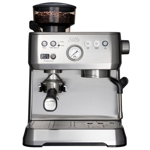 Ekspres kolbowy Grind & Infuse Perfetta stalowy Solis Ekspres kolbowy Grind & Infuse Perfetta stalowy Solis