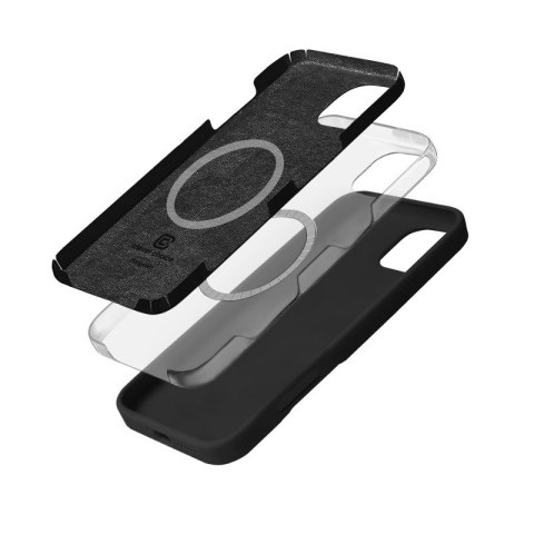 Etui Color Cover Magnetic iPhone 16 Pro MagSafe (czarny) CRONG Etui Color Cover Magnetic iPhone 16 Pro MagSafe (czarny) CRONG