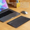 Klawiatura Bluetooth z podstawką na tablet i telefon Techly