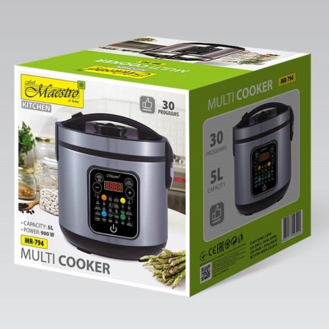 Multicooker 5 l, 30 programów, 900W MR-794 Feel-Maestro Multicooker 5 l, 30 programów, 900W MR-794 Feel-Maestro