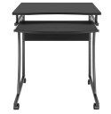 Biurko komputerowe mobilne Techly 600x480mm czarne Techly