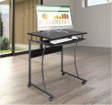 Biurko komputerowe mobilne Techly 600x480mm czarne Techly