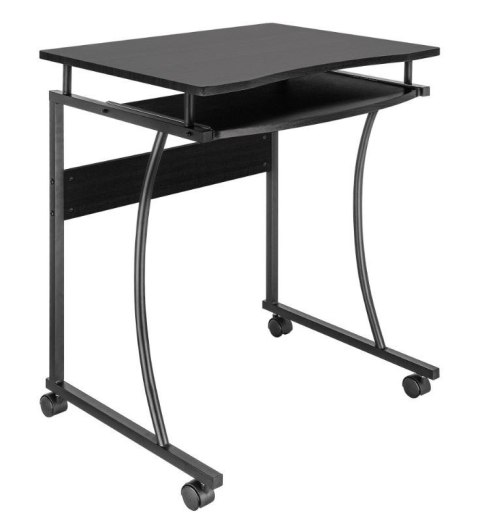 Biurko komputerowe mobilne Techly 600x480mm czarne Techly Biurko komputerowe mobilne Techly 600x480mm czarne Techly