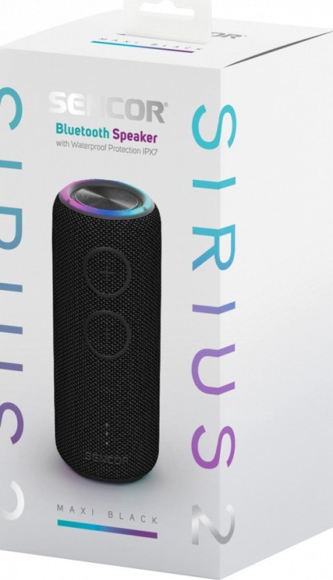Głośnik bluetooth SIRIUS 2 MAXI B moc 30W, LED, TWS Sencor Głośnik bluetooth SIRIUS 2 MAXI B moc 30W, LED, TWS Sencor