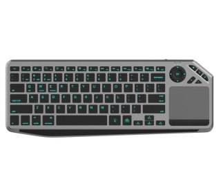 Klawiatura bezprzewodowa BT/RF 2.4GHz touchpad LED Techly