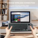 Klawiatura bezprzewodowa BT/RF 2.4GHz touchpad LED Techly