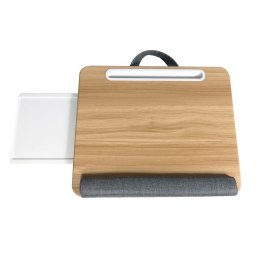 Podstawka pod laptop na kolana miękka wyściółka, wysuwana półka na mysz 410x335mm Techly