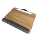 Podstawka pod laptop na kolana miękka wyściółka, wysuwana półka na mysz 410x335mm Techly