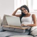 Podstawka pod laptop na kolana miękka wyściółka, wysuwana półka na mysz 410x335mm Techly