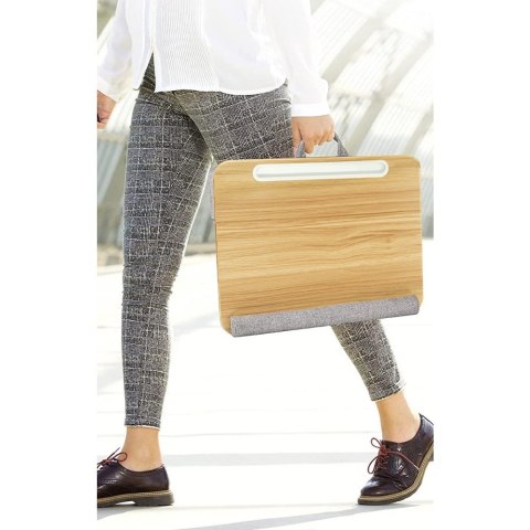 Podstawka pod laptop na kolana miękka wyściółka, wysuwana półka na mysz 410x335mm Techly Podstawka pod laptop na kolana miękka wyściółka, wysuwana półka na mysz 410x335mm Techly
