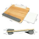 Podstawka pod laptop na kolana miękka wyściółka, wysuwana półka na mysz 410x335mm Techly