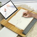Podstawka pod laptop na kolana miękka wyściółka, wysuwana półka na mysz 410x335mm Techly