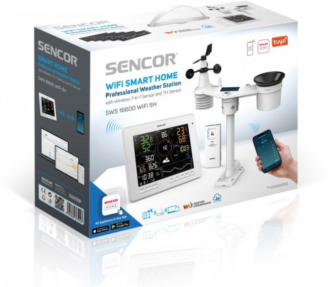 Profesjonalna Stacja meterologiczna wifi SMART z czujnik 7w1 Sencor Profesjonalna Stacja meterologiczna wifi SMART z czujnik 7w1 Sencor