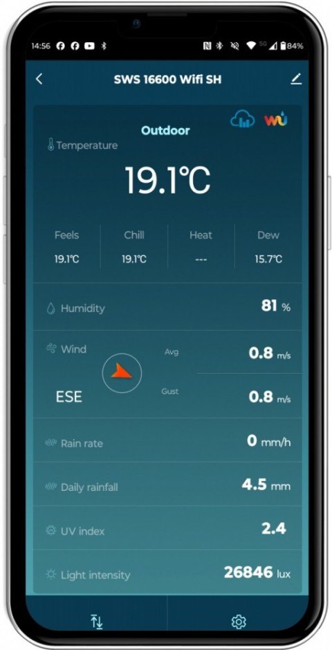 Profesjonalna Stacja meterologiczna wifi SMART z czujnik 7w1 Sencor Profesjonalna Stacja meterologiczna wifi SMART z czujnik 7w1 Sencor