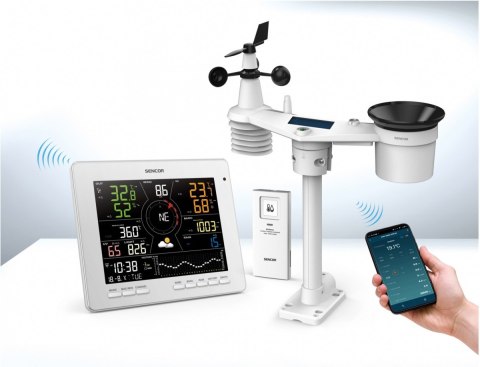 Profesjonalna Stacja meterologiczna wifi SMART z czujnik 7w1 Sencor Profesjonalna Stacja meterologiczna wifi SMART z czujnik 7w1 Sencor