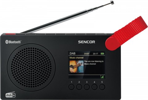 Radio cyfrowe z akumulatorem SRD 7757B wyświetlacz LCD, BL 5.0 Sencor
