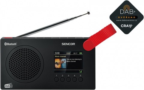 Radio cyfrowe z akumulatorem SRD 7757B wyświetlacz LCD, BL 5.0 Sencor Radio cyfrowe z akumulatorem SRD 7757B wyświetlacz LCD, BL 5.0 Sencor