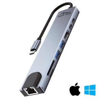 Stacja dokująca 8 IN 1 GIGA LAN HUB MT5046 Media-Tech