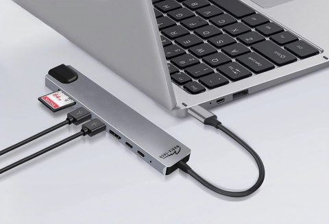 Stacja dokująca 8 IN 1 GIGA LAN HUB MT5046 Media-Tech