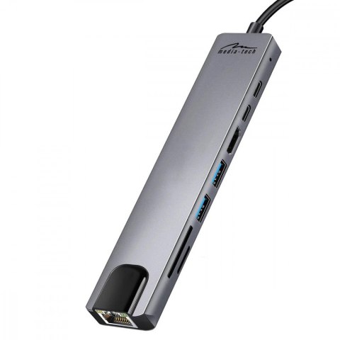 Stacja dokująca 8 IN 1 GIGA LAN HUB MT5046 Media-Tech