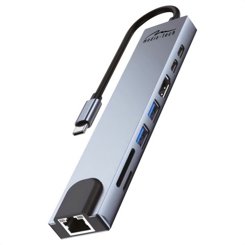 Stacja dokująca 8 IN 1 GIGA LAN HUB MT5046 Media-Tech