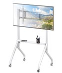 Stojak mobilny TV 56-100 cali do 100kg regulowany półka AV Techly
