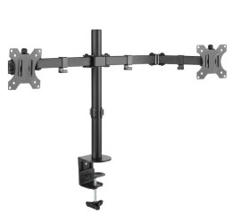 Uchwyt biurkowy na dwa monitory 13-32 cali 8kg Techly
