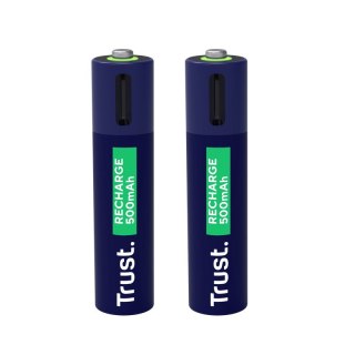 Baterie akumulatory 2 sztuki AAA USB-C Trust