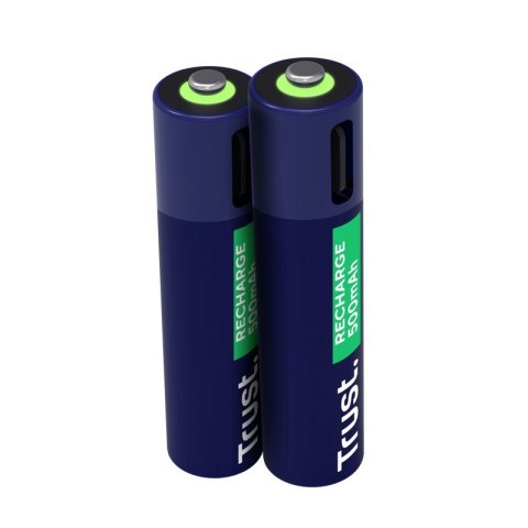 Baterie akumulatory 2 sztuki AAA USB-C Trust
