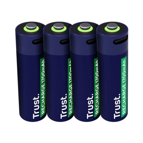 Baterie akumulatory AA USB-C 4 sztuki Trust