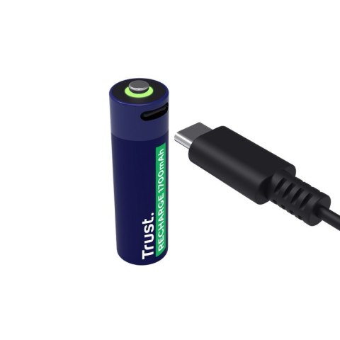 Baterie akumulatory AA USB-C 4 sztuki Trust