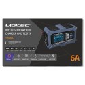 Inteligentna mikroprocesorowa ładowarka z testerem baterii i funkcją naprawy 12V | 6A | LCD | Prostownik do akumulatora AGM LiFe Qoltec