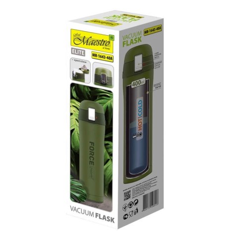 Kubek termiczny 400 ml Force MR-1643-40A Zielony Feel-Maestro Kubek termiczny 400 ml Force MR-1643-40A Zielony Feel-Maestro