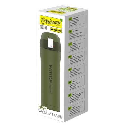 Kubek termiczny 400 ml Force MR-1643-40A Zielony Feel-Maestro Kubek termiczny 400 ml Force MR-1643-40A Zielony Feel-Maestro