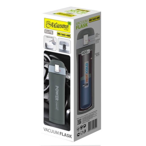 Kubek termiczny 400 ml Power MR-1643-40B Szary Feel-Maestro Kubek termiczny 400 ml Power MR-1643-40B Szary Feel-Maestro