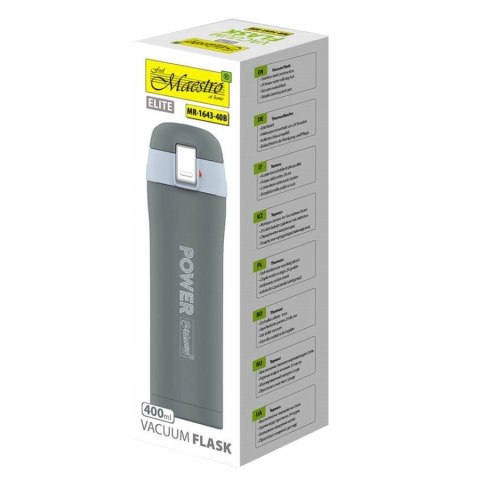 Kubek termiczny 400 ml Power MR-1643-40B Szary Feel-Maestro Kubek termiczny 400 ml Power MR-1643-40B Szary Feel-Maestro