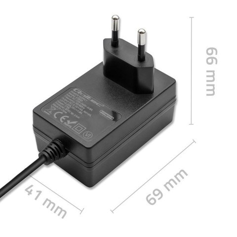 Ładowarka Super FAST PD for Raspberry PI 5 | USB-C | 27W | 5-12V | 1.8-5A | Czarna Qoltec