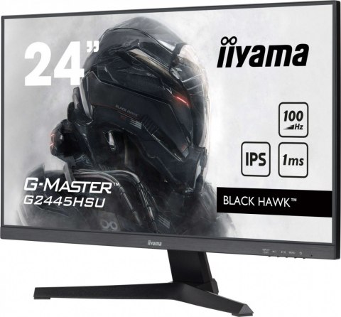 Monitor 23,8 cala G2445HSU-B2 IPS, FHD, 100Hz, 1ms, 2xUSB, 300cd IIYAMA