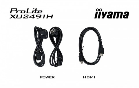 Monitor 24 cale XU2491H-B1 IPS, HDMI, DP, 0,5ms, 300cd IIYAMA