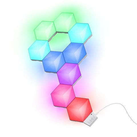 Panele dodatkowe GXT903 VYBZ LED HEXAGON 3 sztuki Trust