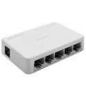 SWITCH przełącznik sieciowy 5 x port RJ45 | 1000Mbps | Fast Ethernet | LAN Qoltec