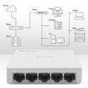 SWITCH przełącznik sieciowy 5 x port RJ45 | 1000Mbps | Fast Ethernet | LAN Qoltec