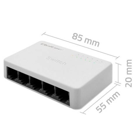 SWITCH przełącznik sieciowy 5 x port RJ45 | 100Mbps | Fast Ethernet| LAN Qoltec SWITCH przełącznik sieciowy 5 x port RJ45 | 100Mbps | Fast Ethernet| LAN Qoltec
