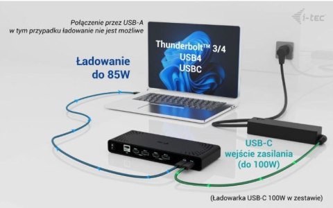 Stacja dokująca Universal Dual 4K Display Power Delivery 85W I-tec Stacja dokująca Universal Dual 4K Display Power Delivery 85W I-tec