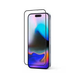 Szkło ochronne Anti-Bacterial 3D Armour Glass - hartowane 9H Full Glue do iPhone 16 Pro + ramka instalacyjna CRONG