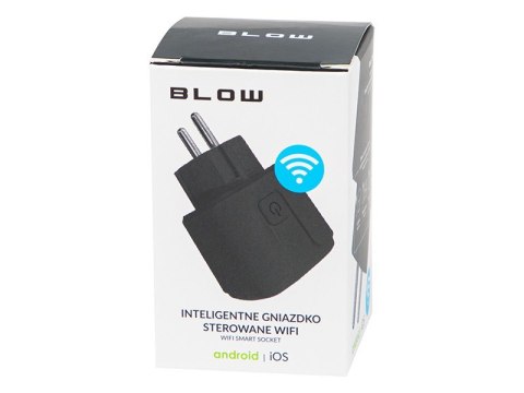 Inteligentne gniazdko sterowane WiFi TUYA V3 czarne BLOW Inteligentne gniazdko sterowane WiFi TUYA V3 czarne BLOW