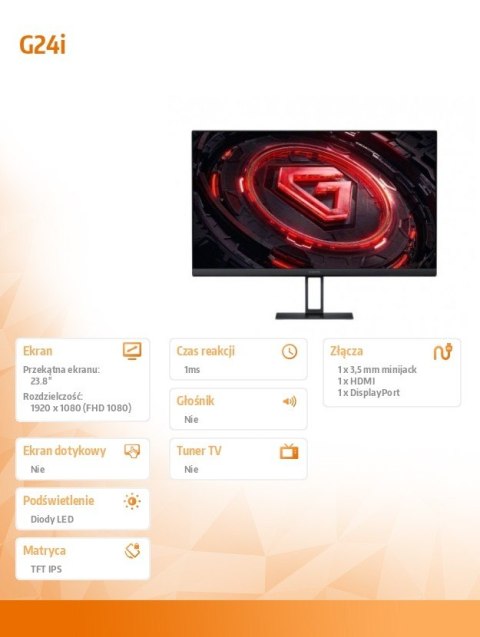 Monitor gamingowy G24i XIAOMI Monitor gamingowy G24i XIAOMI